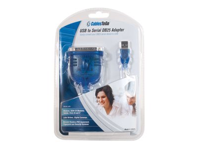 C2G 6FT USB TO DB25 SERIAL RS232 ADAPTER CABLE