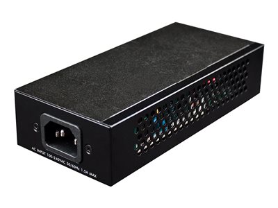 Gigabit High-Power PoE+ Injector, 1 x 30 W, IEEE 8