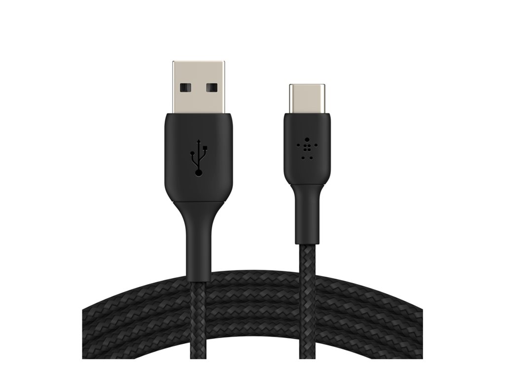 BELKIN Câble tressé USB-A USB-C 2m noir