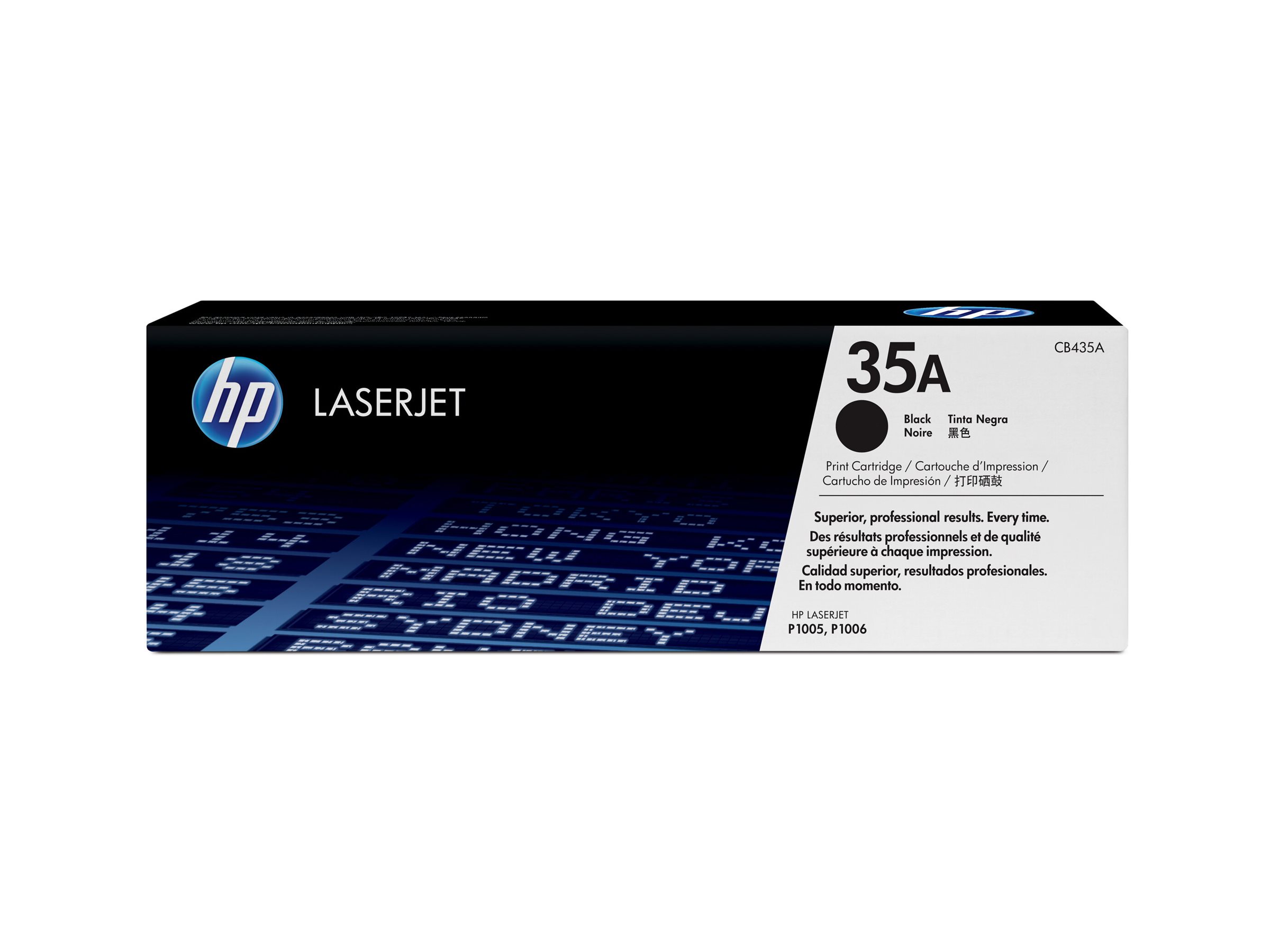 Hp 35a Black Original Laserjet Toner Cartridge Cb435a