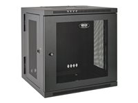 Tripp Lite 10U Wall Mount Rack Enclosure Server Cabinet Hinged w/ Door & Sides Rack Sort