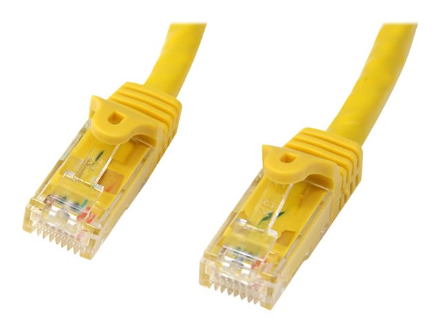 Image of StarTech.com 1m CAT6 Ethernet Cable, 10 Gigabit Snagless RJ45 650MHz 100W PoE Patch Cord, CAT 6 10GbE UTP Network Cable w/Strain Relief, Yellow, Fluke Tested/Wiring is UL Certified/TIA - Category 6 - 24AWG (N6PATC1MYL) - patch cable - 1 m - yellow