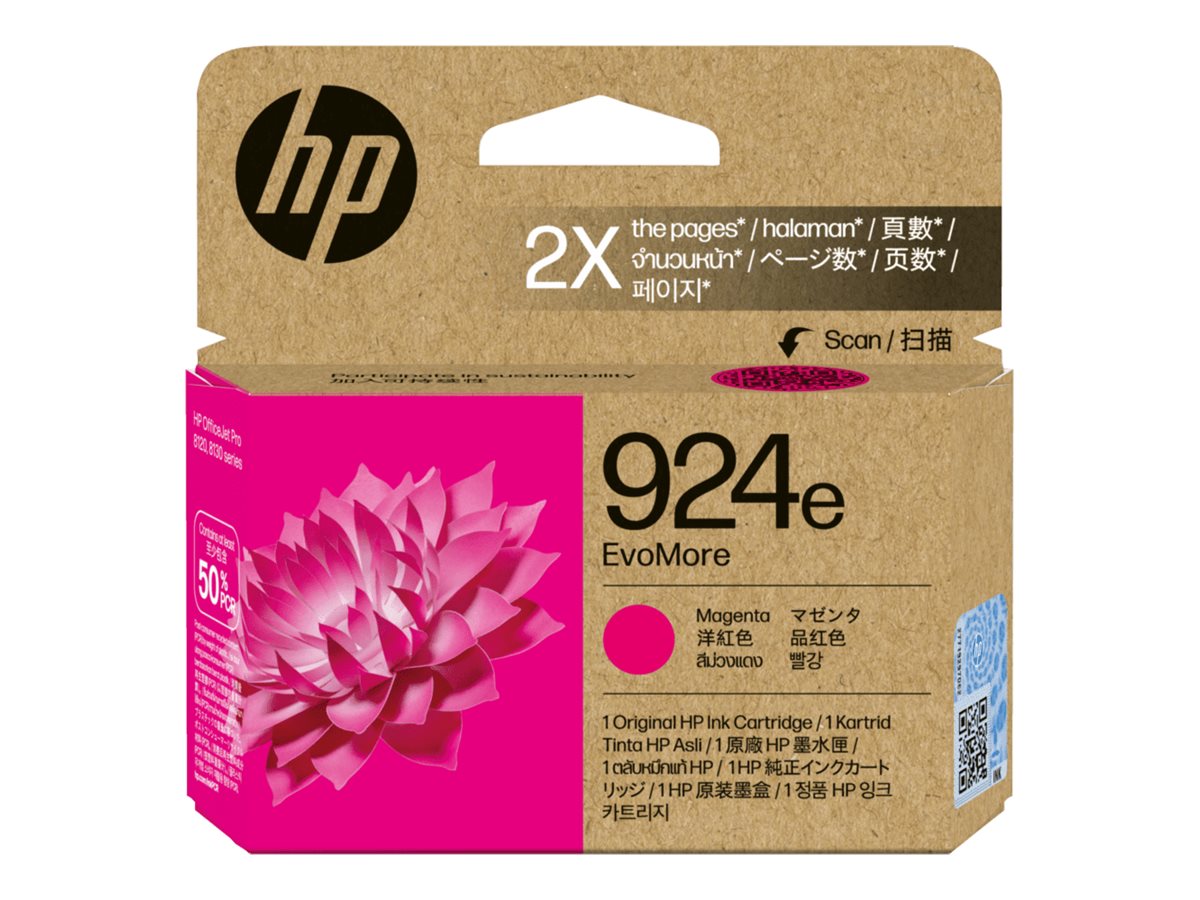 HP 924e EvoMore magenta original ink Usage / lifestyle Multi-angle 72520
