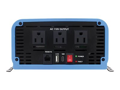 Tripp Lite 1500W Compact Power Inverter Mobile Portable w/ 2 Outlets & 2 USB Charging Ports