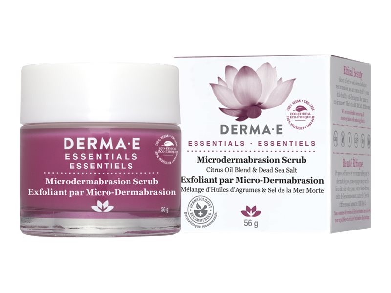 Derma E Essentials Citrus Oil Blend & Dead Sea Salt Microdermabrasion Scrub - 56g