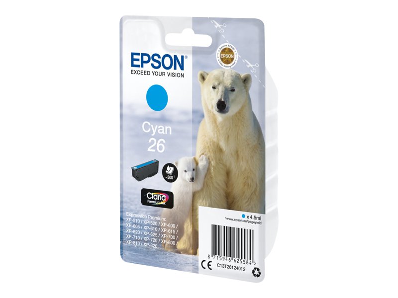EPSON 1LB 26 cyan ink claria prem w/s