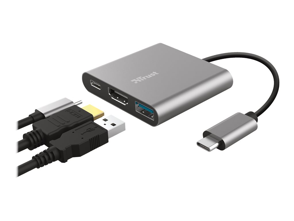 TRUST Adaptateur DALYX USB-C 3 en 1 HDMI
