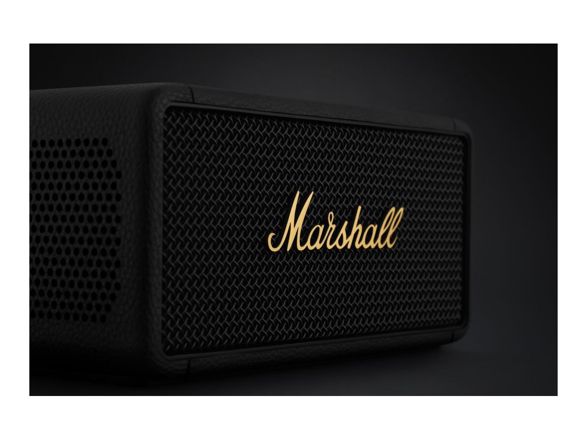 Marshall Middleton Portable Bluetooth Speaker - Black and Brass