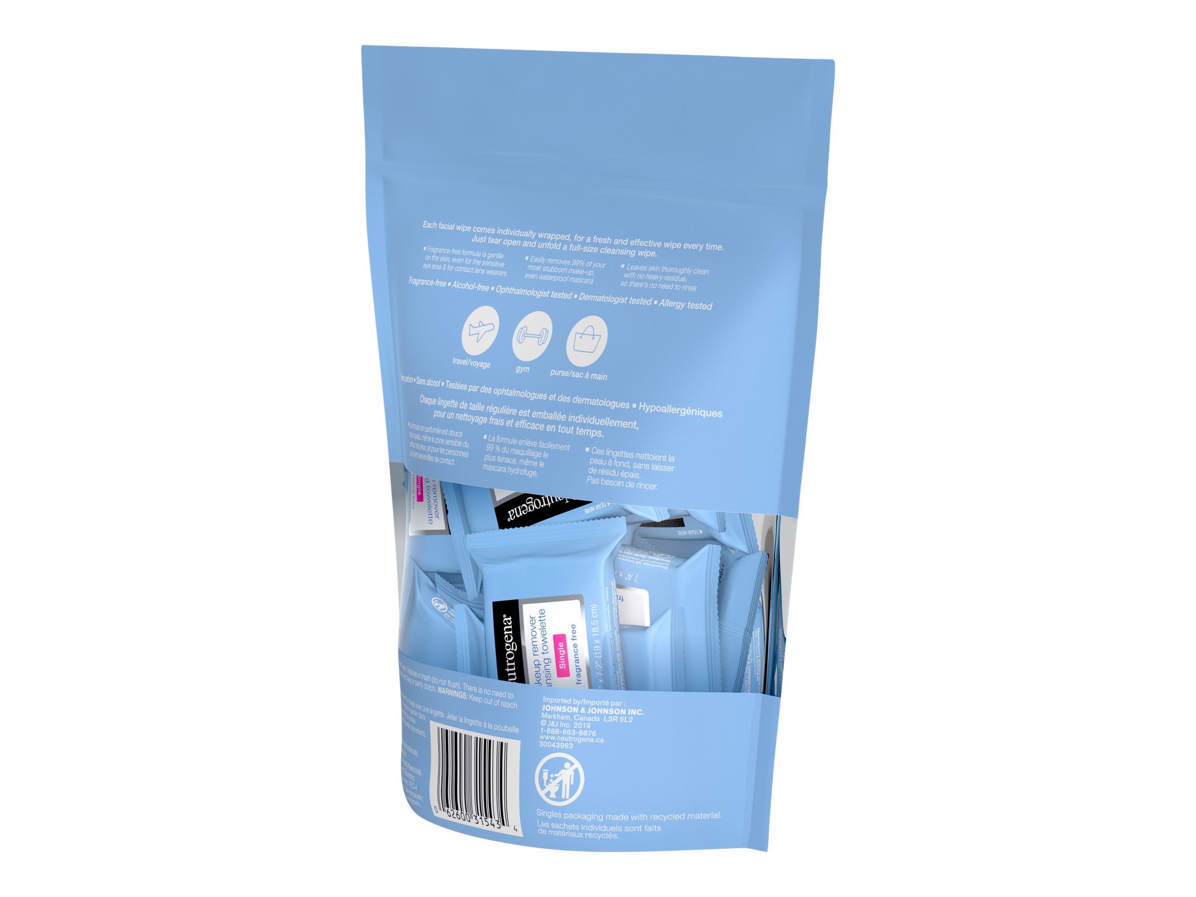 NEUTROGENA M/UP REMV C/WIPES 20'S