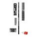 Tripp Lite 22.2kW 3-Phase Switched PDU, LX Platform Interface, 220/230V Outlets (24 C13/6 C19), Touchscreen LCD, IEC 309 32A Red 380/400V, 0U, TAA