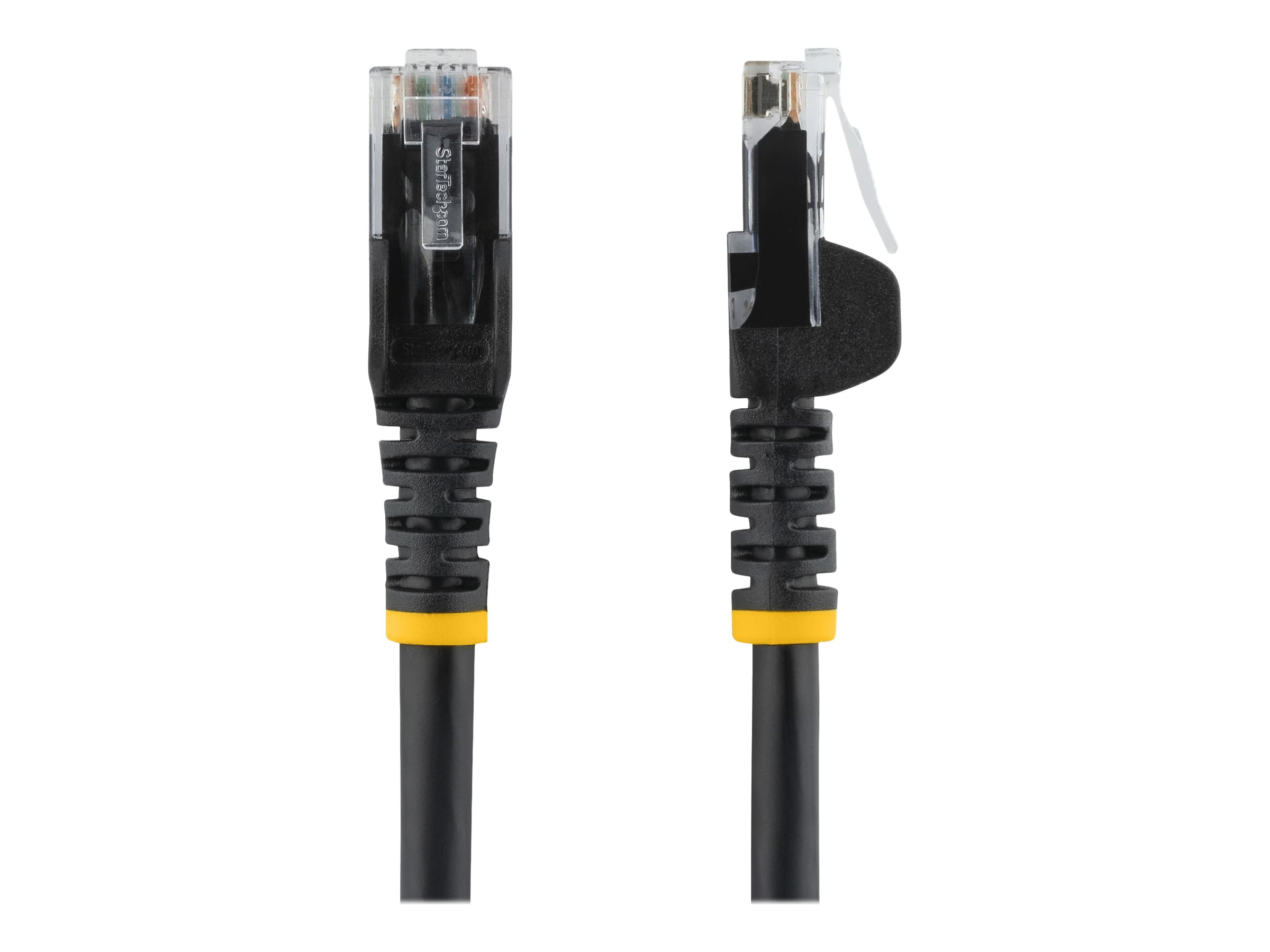 StarTech.com 6ft CAT6 Ethernet Cable, 10 Gigabit Snagless RJ45 650MHz 100W PoE Patch Cord, CAT 6 10GbE UTP Network Cable w/Strain Relief, Black, Fluke Tested/Wiring is UL Certified/TIA
