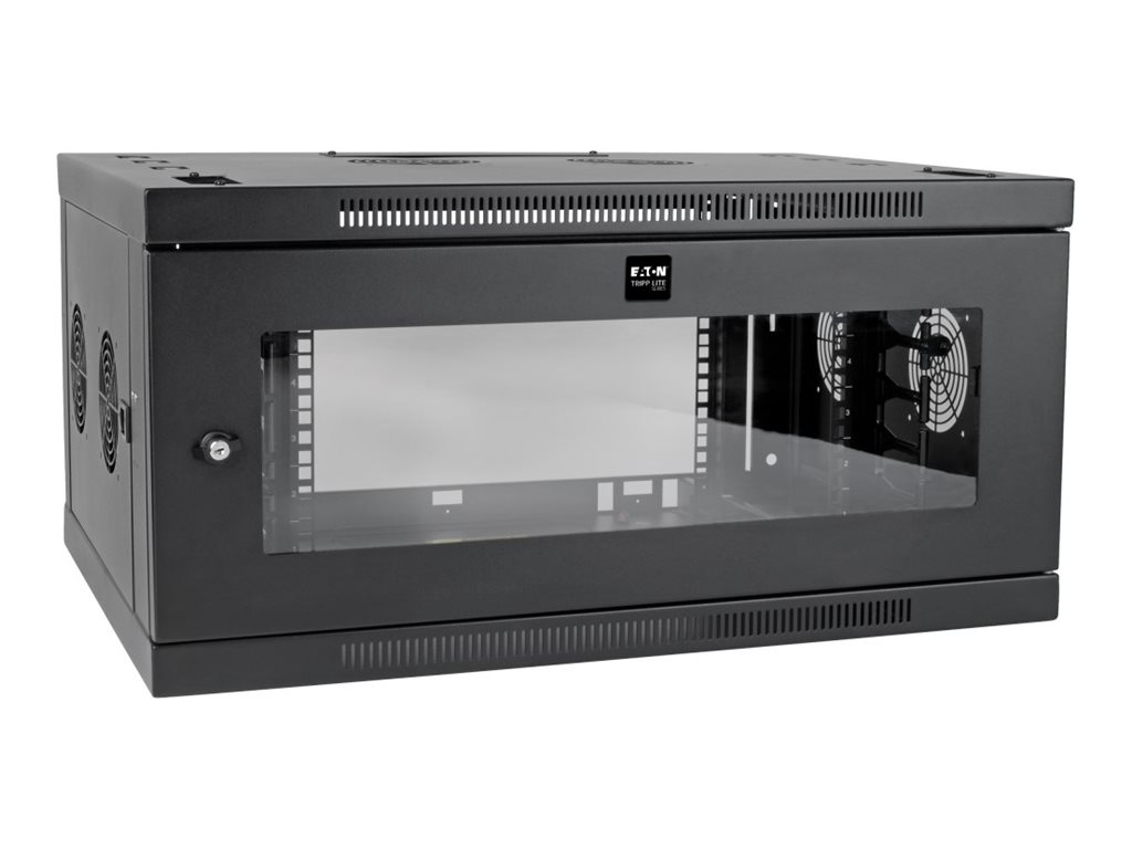 Eaton Tripp Lite Series SmartRack 6U Low-Profile Switch-Depth-Plus Wall-Mount Rack Enclosure Cabinet, Wide