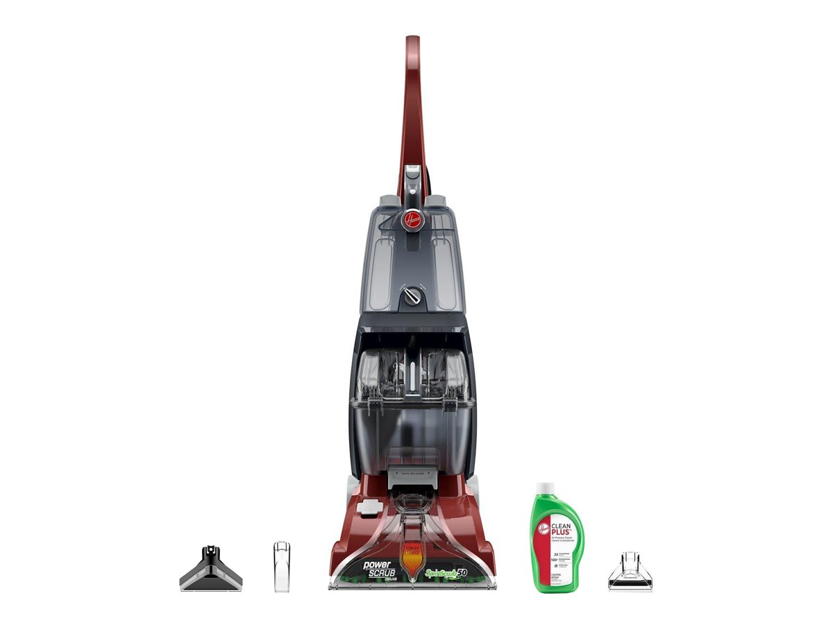 Hoover Power Scrub Deluxe Carpet Cleaner - Red - FH50150NC