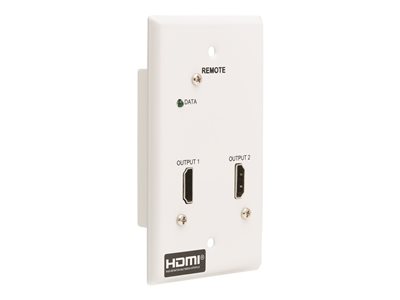 Eaton Tripp Lite Series HDMI over Cat6 Receiver, 2-Port Wall Plate