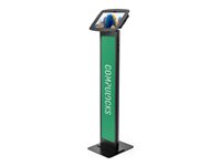 Compulocks Galaxy Tab A8 10.5" Space Enclosure Brandable Floor Stand stand - for tablet - brandable - black