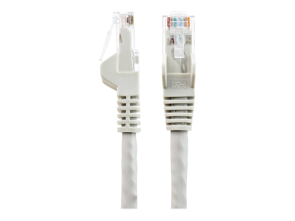 StarTech.com 50cm LSZH CAT6 Ethernet Cable, 10 Gigabit Snagless RJ45 100W PoE Network Patch Cord with Strain Relief, CAT 6 10GbE UTP, Grey, Individually Tested/ETL, Low Smoke Zero Halogen - Category 6 - 24AWG (N6LPATCH50CMGR) - patch kabel - 50 cm - šedá – foto 3