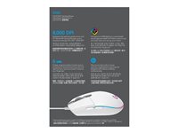 LOGI G102 LIGHTSYNC - WHITE - EER