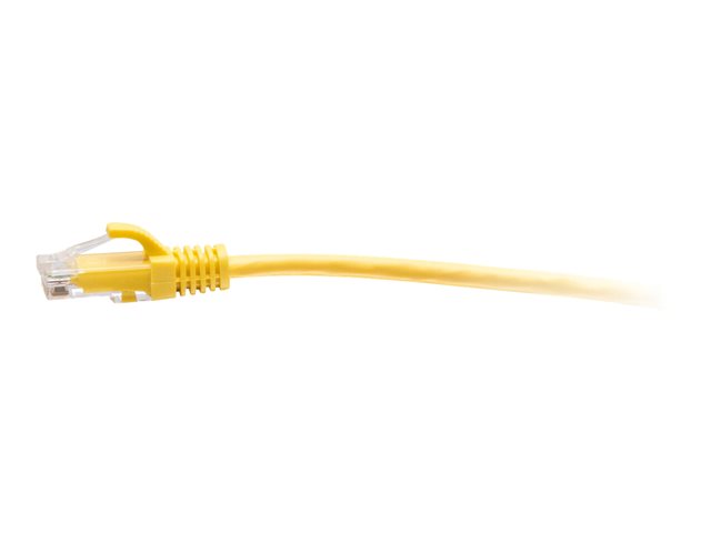 C2G 1ft (0.3m) Cat6a Snagless Unshielded (UTP) Slim Ethernet Network Patch Cable - Yellow - patch kabel - 30 cm - žlutá – foto 3