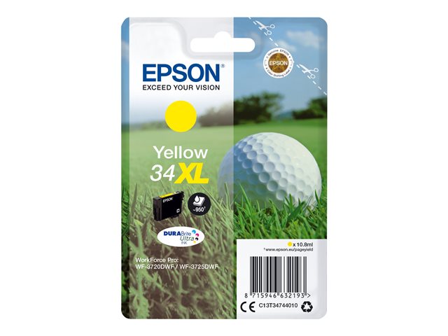 Image of Epson 34XL - XL - yellow - original - ink cartridge