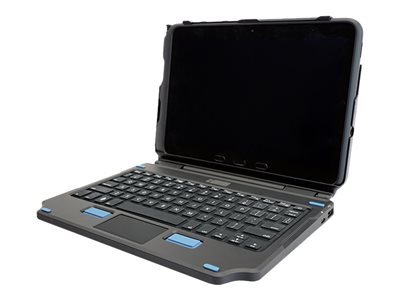 Gamber-Johnson 2-in-1 Keyboard and folio case with touchpad POGO pin QWERTY US 