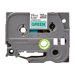 Ruban TZ laminé 24mm noir / vert