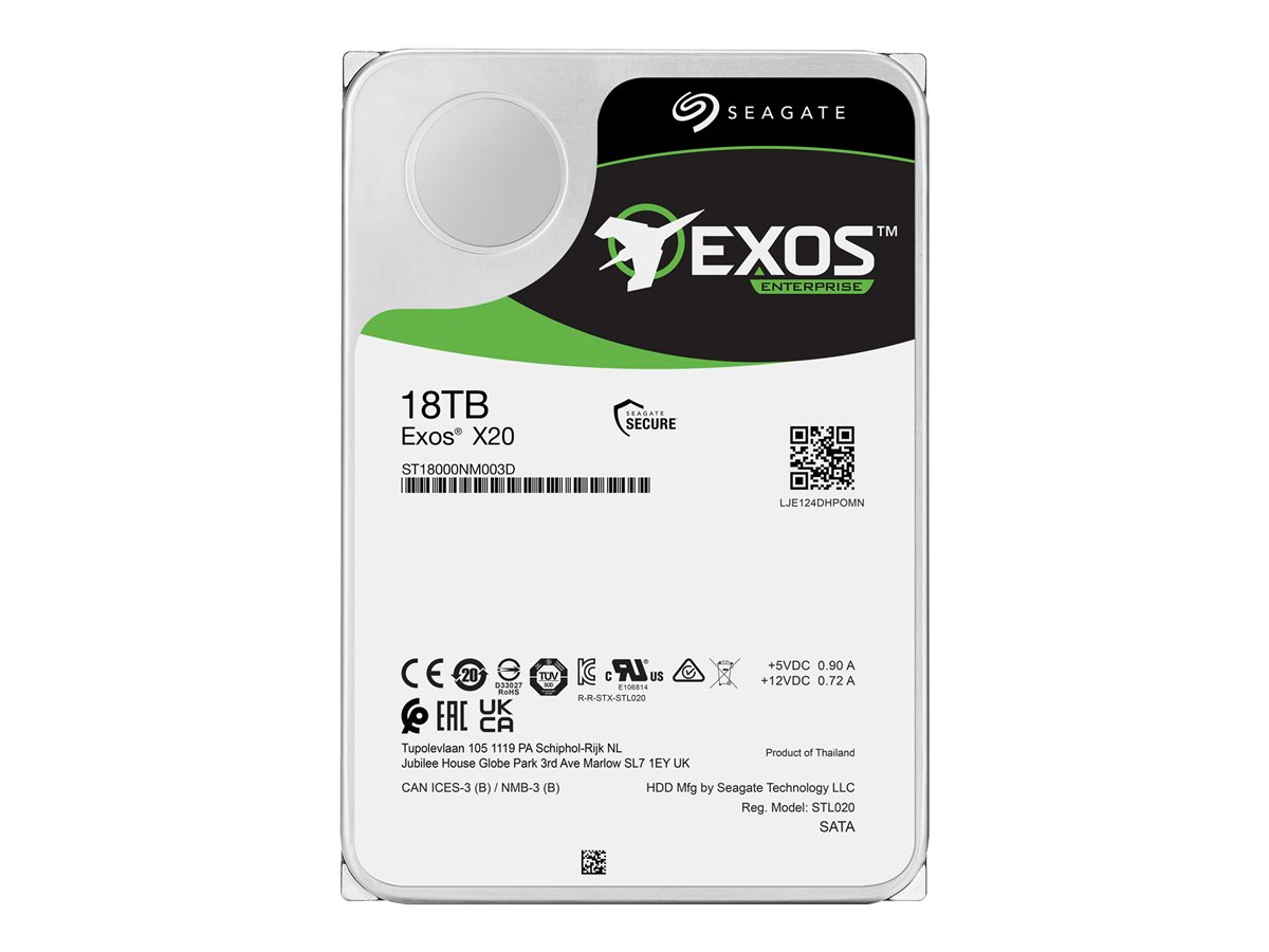 Seagate Exos X20 ST18000NM003D - pevný disk - 18 TB - SATA 6Gb/s – foto 5