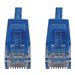 Eaton Tripp Lite Series Cat6a 10G Snagless Molded Slim UTP Ethernet Cable (RJ45 M/M), PoE, Blue, 6 in. (15 cm)