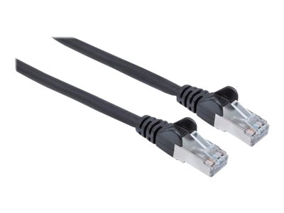 INT Cat6a Stecker Cat7 Kabel 0,25m schwa