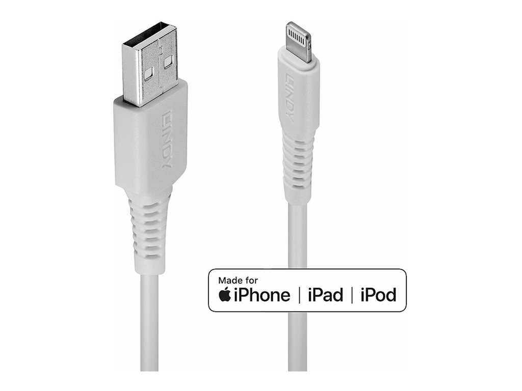LINDY 0.5m USB to Lightning Cable white