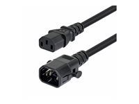 StarTech - Rallonge de câble d'alimentation - Conformité TAA - IEC 60320 C14 verrouillage pour power IEC 60320 C13 