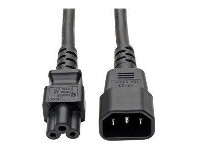 Monoprice 6ft 18AWG AC Power Cord Cable w/o Polarized, 10A (NEMA 1-15P to  IEC-320-C7)