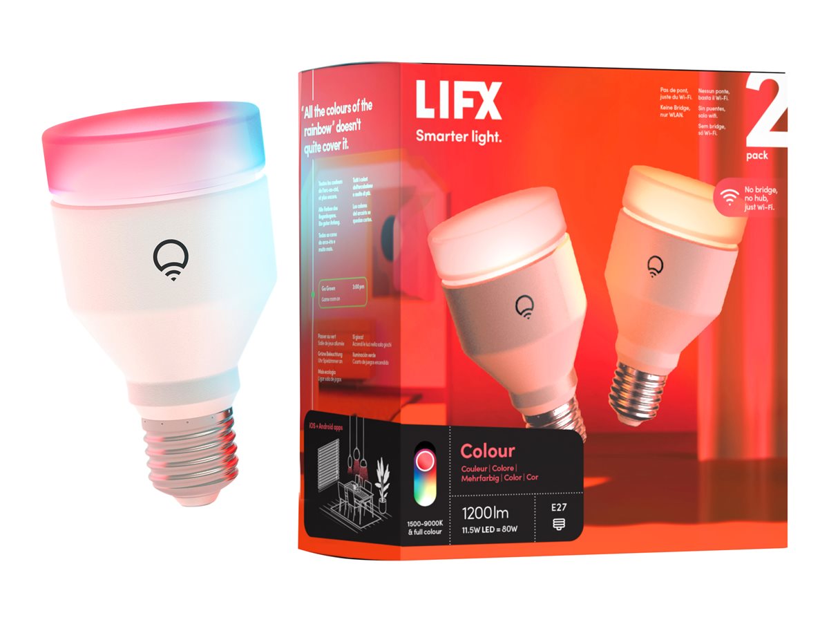 LIFX Cls 1200lm A60 E27 Edison 2 Pack