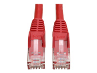 Eaton Tripp Lite Series Cat6 Gigabit Snagless Molded (UTP) Ethernet Cable (RJ45 M/M), PoE, Red, 2 ft. (0.61 m)