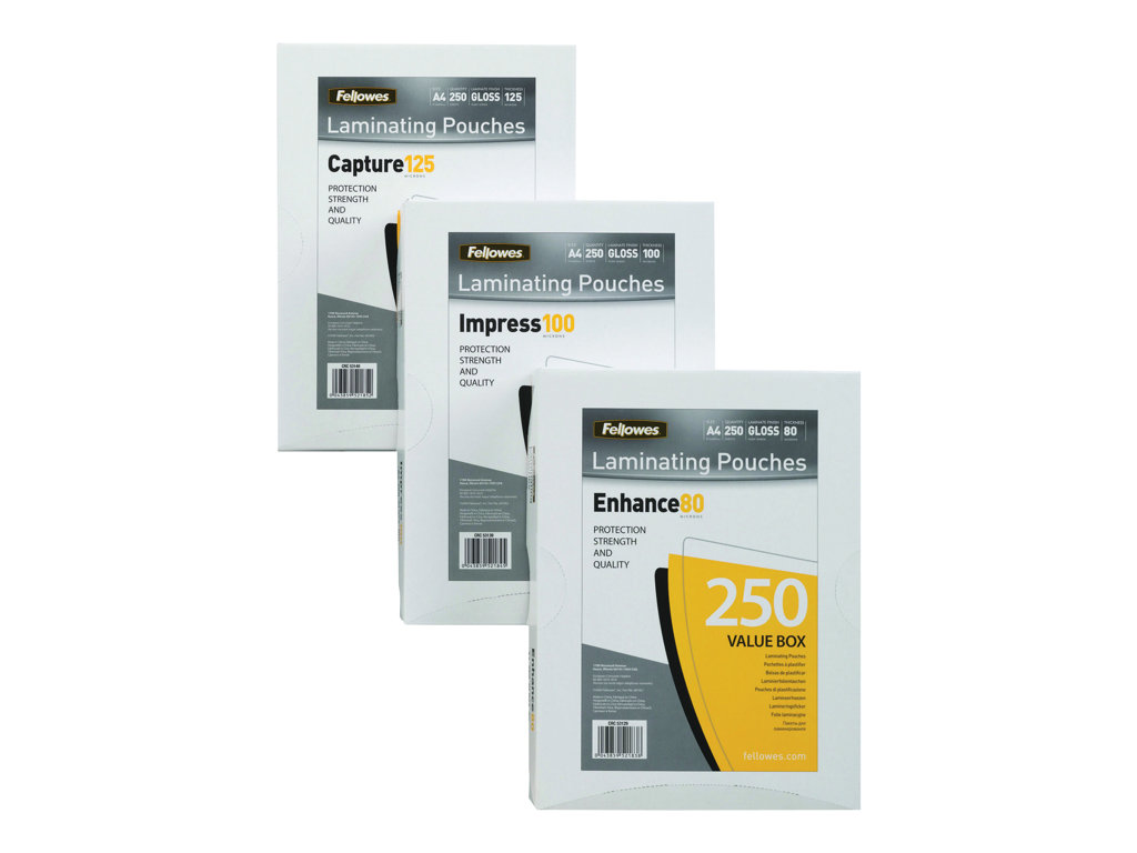 FELLOWES IL LAMINATING POUCH 80MIC A5