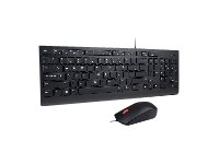 Lenovo Essential Wired Combo - Keyboard and mouse set - USB - UK - for IdeaPad 3 15; IdeaPad Gaming 3 15; Legion 5 15; ThinkCentre M70t Gen 3; ThinkCentre neo 50