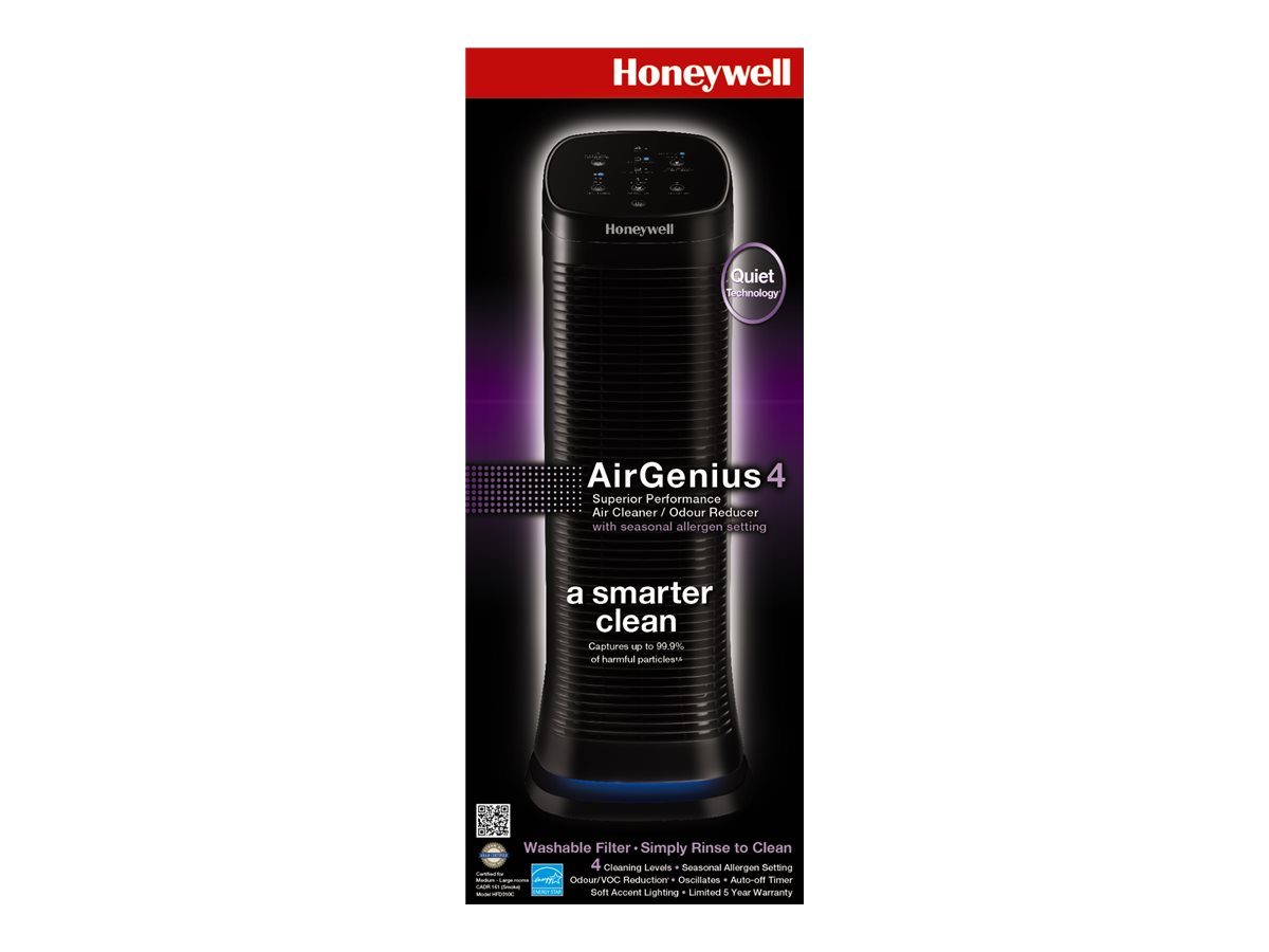 Honeywell AirGenius 4 Air Purifier - Black - HFD-310C