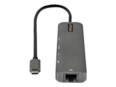 StarTech.com Adaptador multipuerto USB C – USB-C a HDMI 2.0b 4K 60Hz  (HDR10), 100W Power Delivery Pass, 4 puertos USB 3.0 Hub – Mini Dock USB  tipo C –