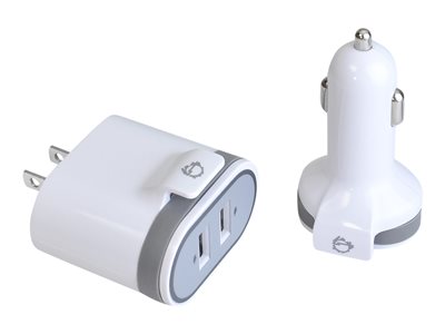 SIIG Fast Charging USB Wall Charger & Car Charger Bundle Pack