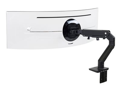 Ergotron HX - Mounting kit (articulating arm, desk clamp mount, grommet mount, mounting hardware, extension part, HD pivot) - Patented Constant Force Technology - for LCD display/ curved LCD display 