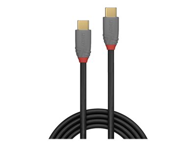 LINDY 1,5m USB 3.1 C Kabel 5A PD Anthra - 36902