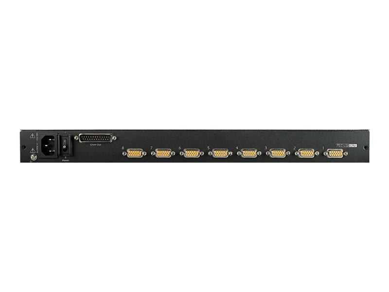 APC AP5808 APC 17 LCD KVM Console PS2/USB 1U with integrated 8 port analog KVM switch