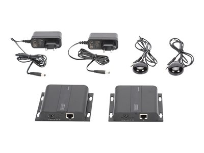 DIGITUS Extender Set HDMI IP Cat5/5e/6/7 schwarz