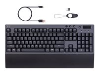 Thermaltake W1 WIRELESS Keyboard wireless 2.4 GHz, Bluetooth 4.2, USB-C US 
