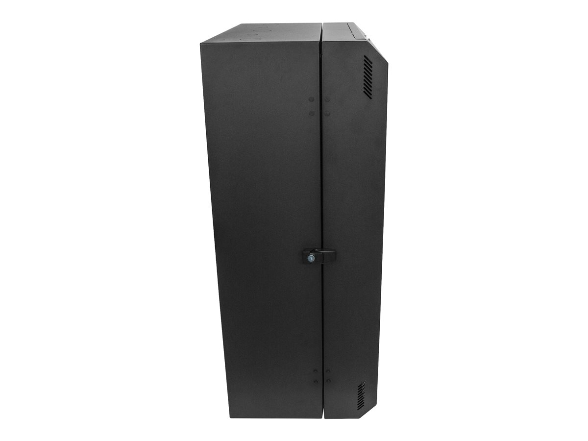 StarTech.com 8U 19" Vertical Wall Mount Server Rack Cabinet, Low Profile (15"), 30" Deep Locking Network Enclosure with 2U for Switch Patch Panel Router Mounting IT/Data Cabinet Assembled - 19 Inch Wallmount Rack (RK830WALVS) - rozvaděčová skříň - 8U – foto 5