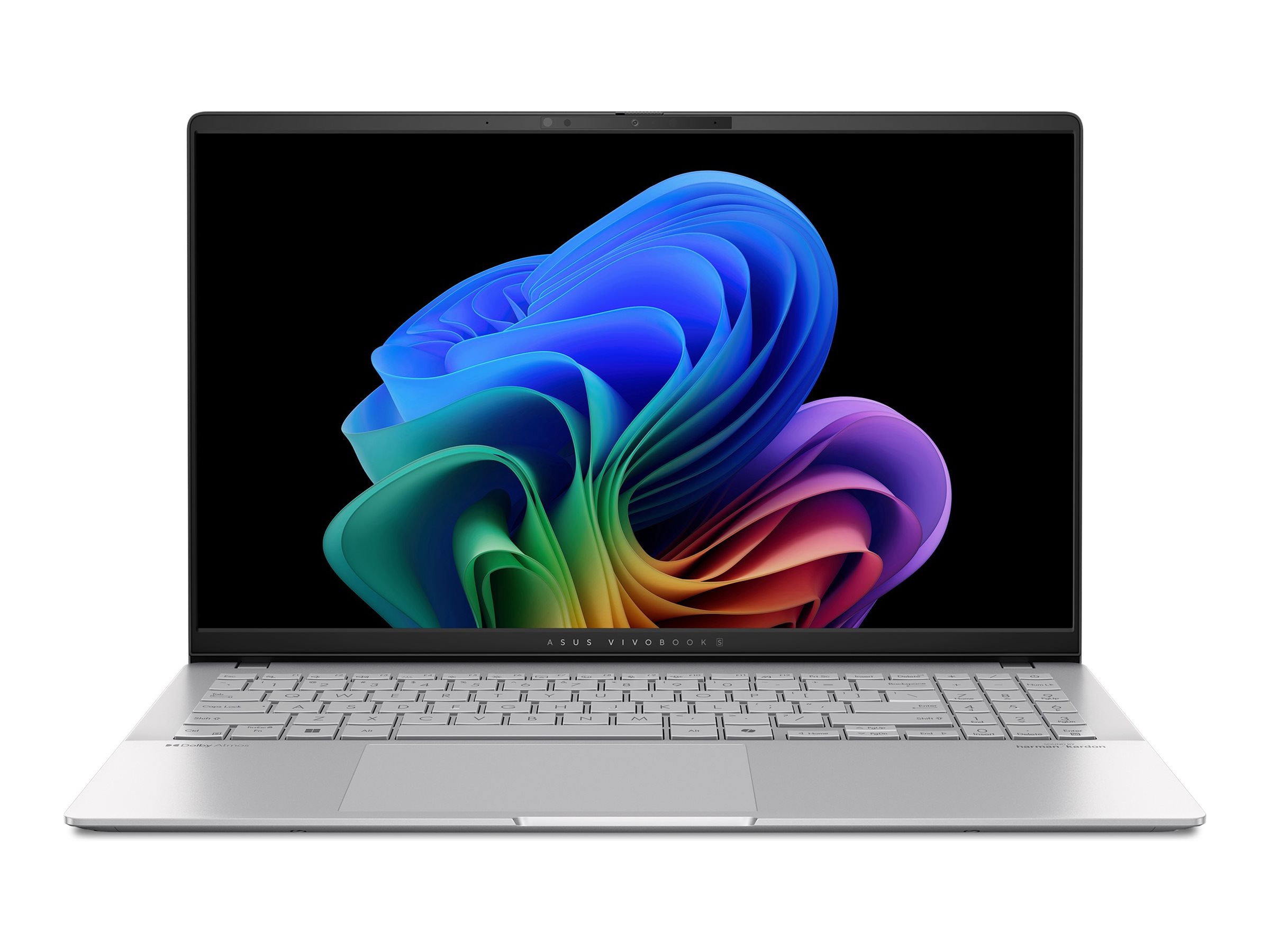 ASUS VivoBook S 15 OLED CoPilot+ Notebook - 15.6 Inch - 16 GB RAM - 1 TB SSD NVMe - Snapdragon X Elite - Qualcomm Adreno - Cool Silver - S5507QA-SB91-CB