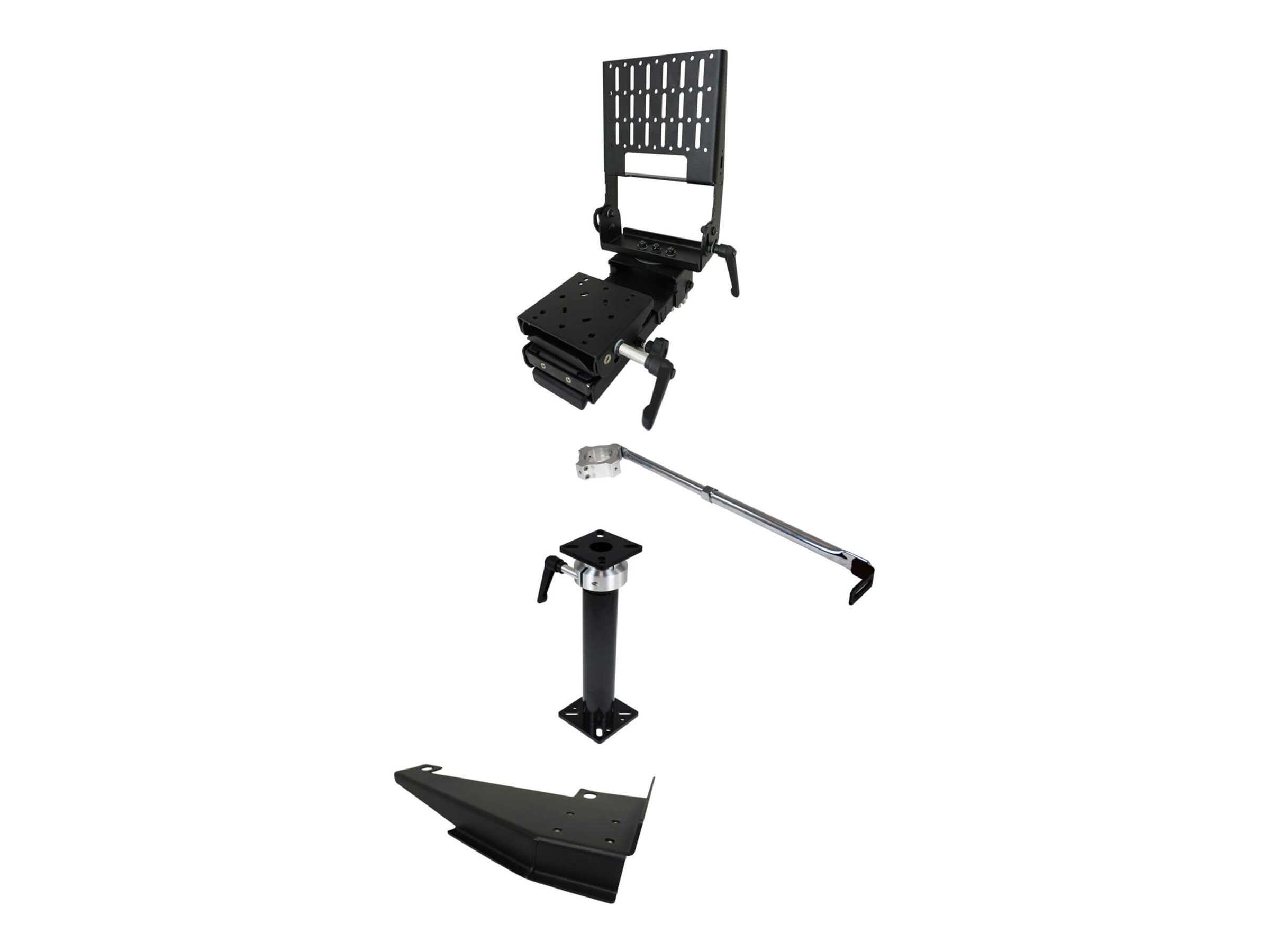 Havis Premium - Mounting kit (heavy duty vehicle specific base plate, heavy duty pole with height adjust handle, keyboard mount, motion device, stability support arm, monitor mount)