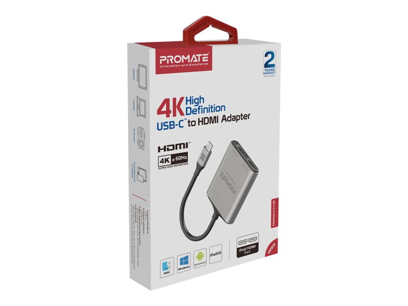 Promate adapter Package view Left-angle 77200