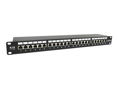 Eaton Tripp Lite Series 24-Port Cat6a Shielded Patch Panel