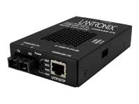 Lantronix E-100BTX Series - Convertisseur de média à fibre optique - 100Mb LAN - 100Base-TX, 100Base-FX 