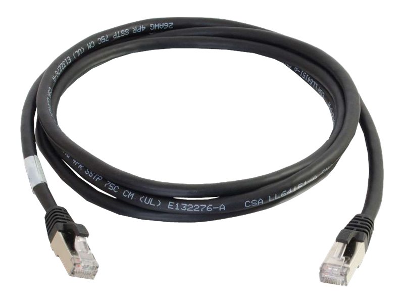 C2G 6ft Cat6a Snagless Shielded (STP) Network Patch Ethernet Cable Black - patch cable - 1.83 m - black